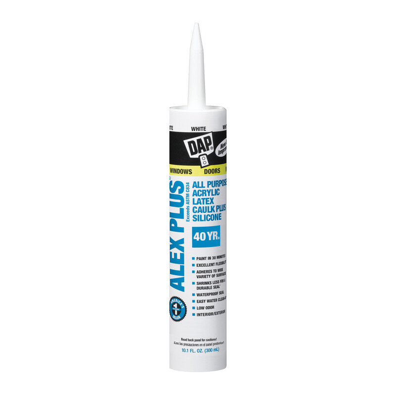 Caulk Acrylic Latex White Alex+