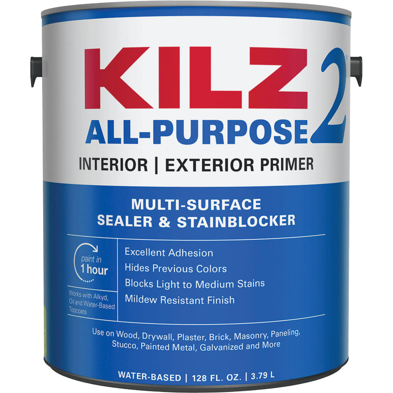 1 Gal. KILZ 2 All-Purpose Interior/Exterior Multi-Surface Sealer & Stainblocker Primer