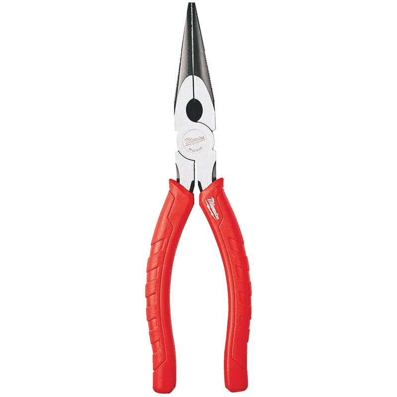 8" Milwaukee® Forged Alloy Steel Long Nose Pliers