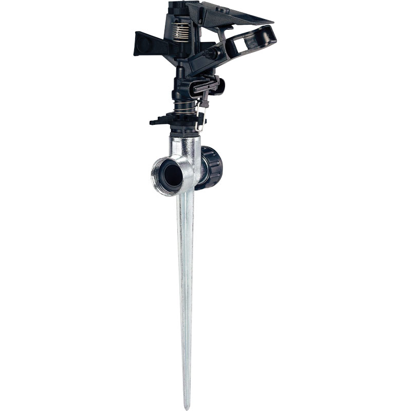 1/2" Orbit Plastic Impact Sprinkler on Zinc Spike