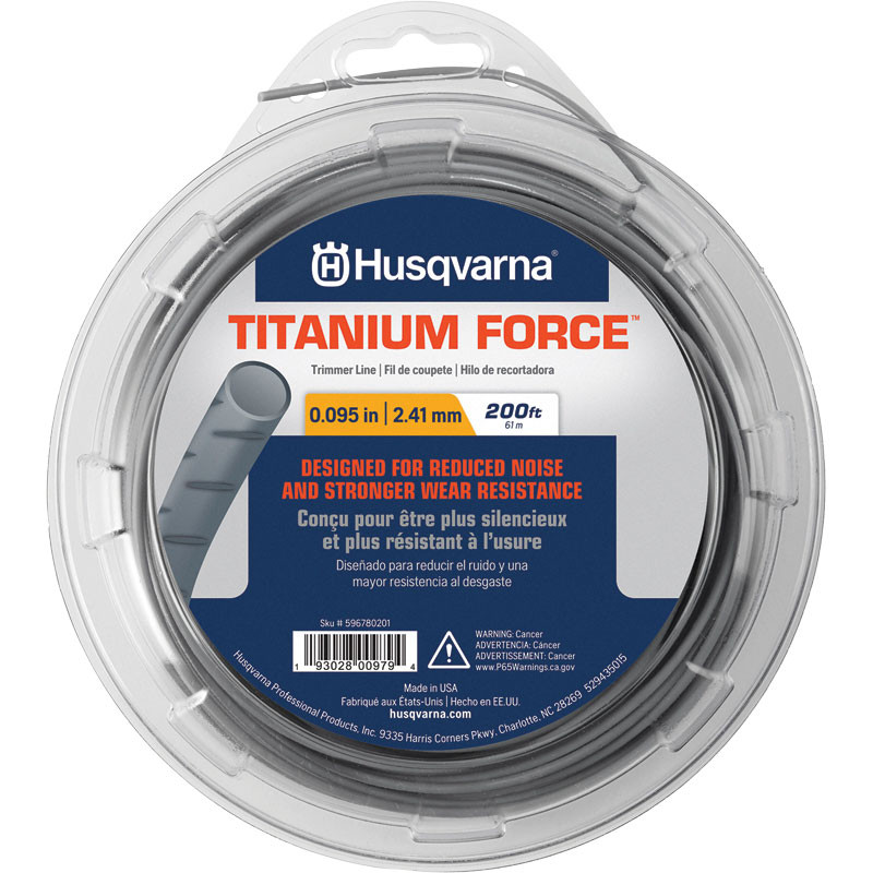 0.095" x 200' Husqvarna Titanium Force Trimmer Line