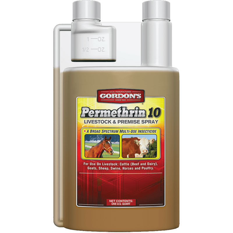 1 Qt. Gordon's U.S.A. Permethrin 10 Livestock & Premise Spray