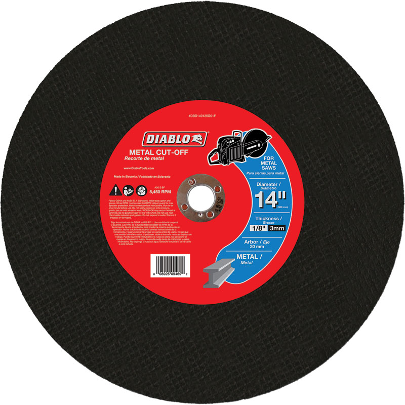 14" 20mm Metal Cut Off Wheel