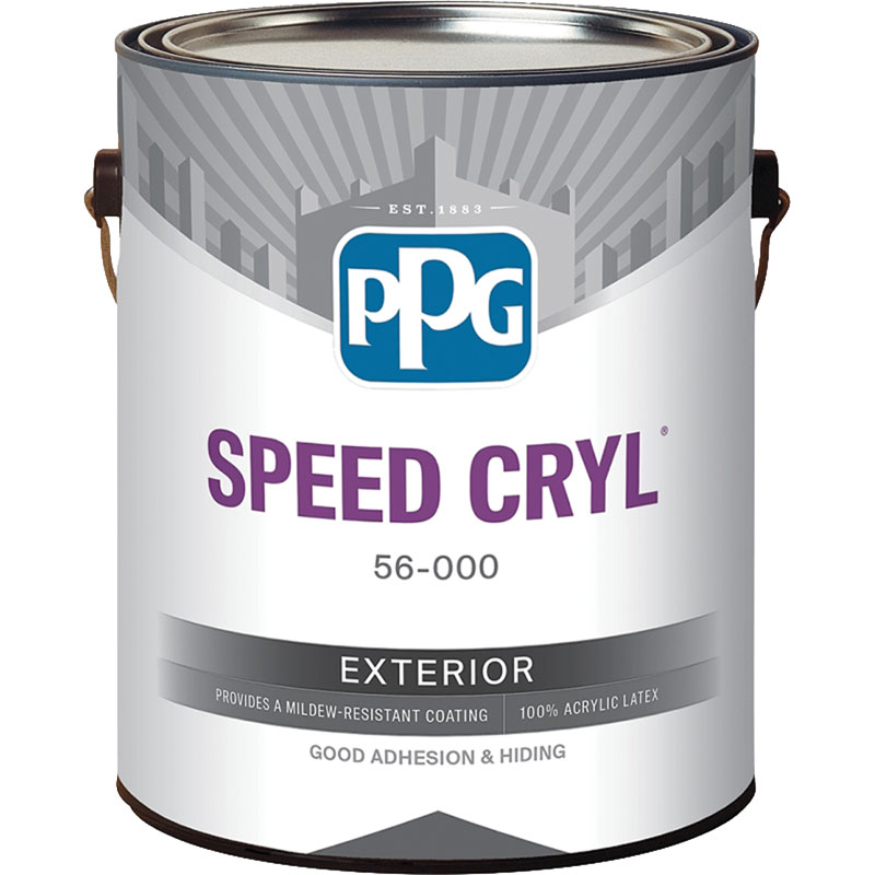 1 Gal. Speed Cryl Exterior Latex Paint - Flat White Base