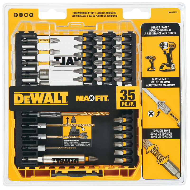 35 Pc. DEWALT® Max Fit® Screwdriving Bit Set