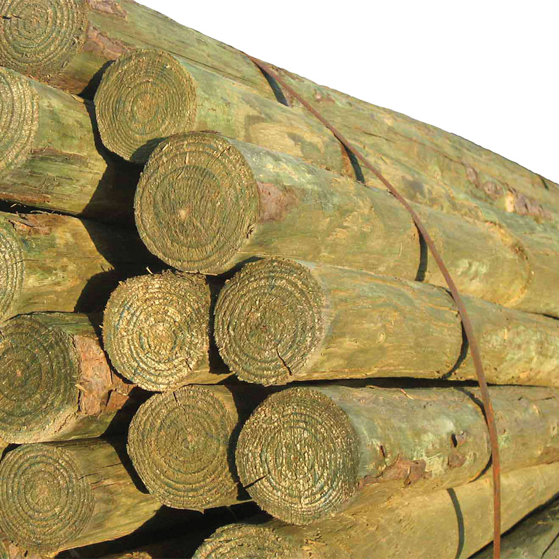 4" x 8' Treated Wood Post