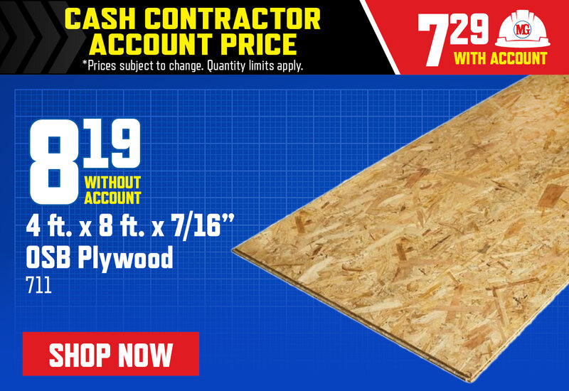 OSB 4x8 7/16" Board SKU 711
