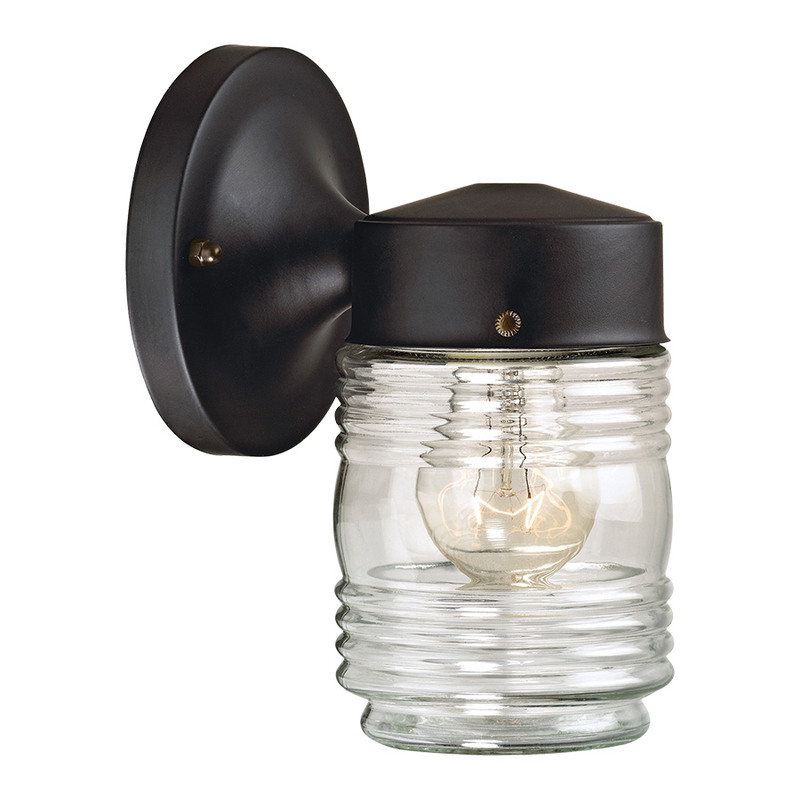 Boston Harbor Single Light Outdoor Wall Lantern Black Finish